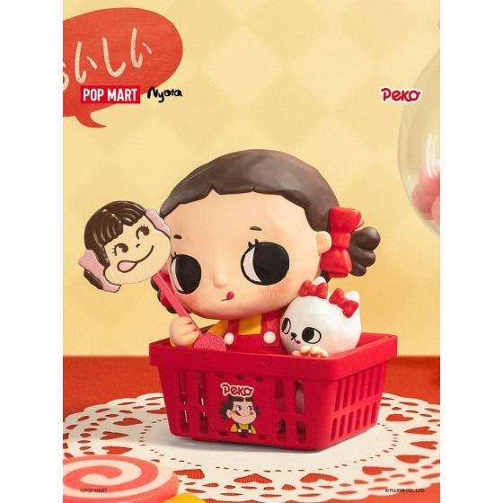 POPMART泡泡玛特Nyota × Peko手办娃娃摆件